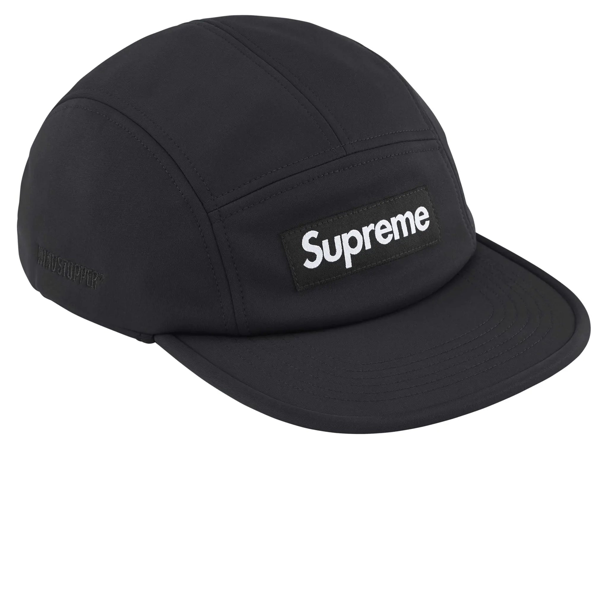 Supreme WINDSTOPPER Earflap Black Camp Cap (FW24)