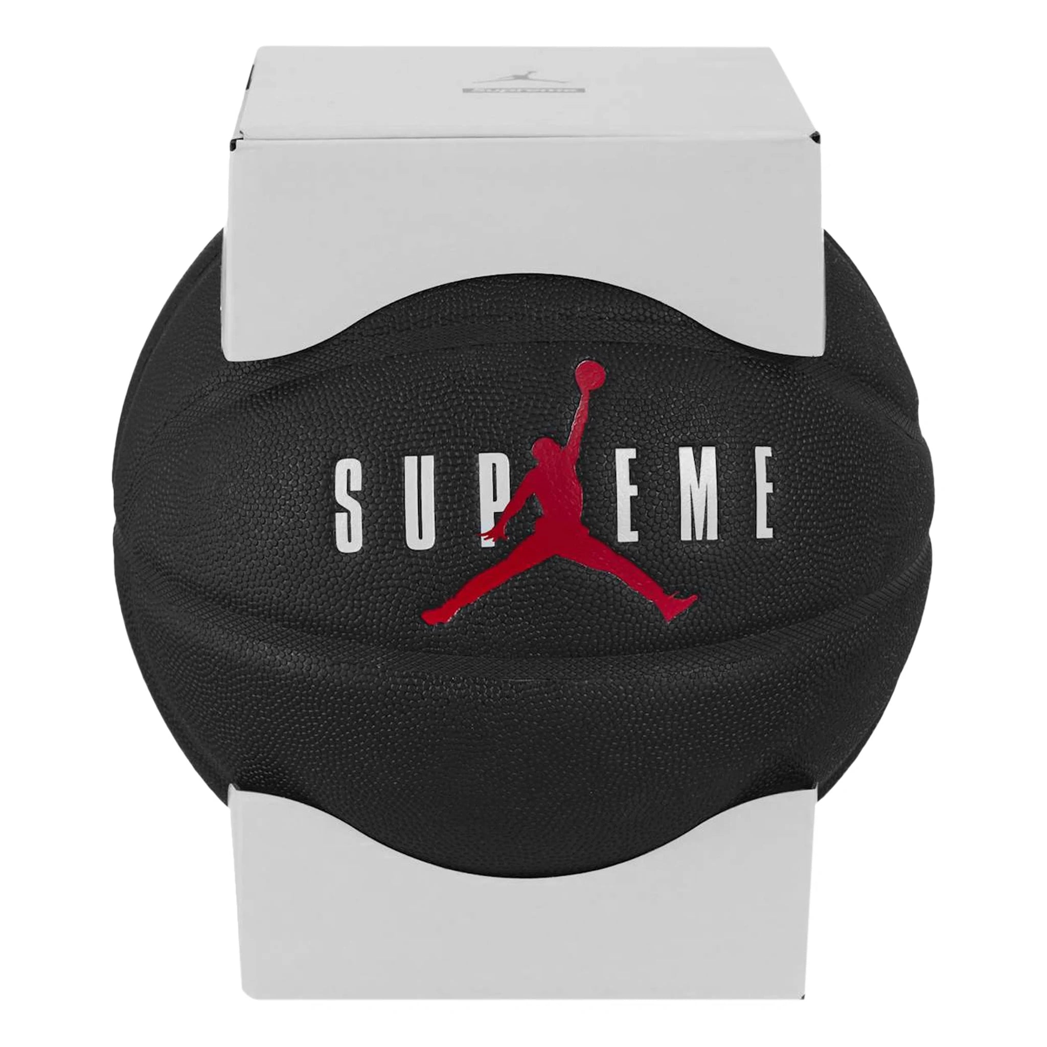 Front view of Supreme x Jordan Black Basketball