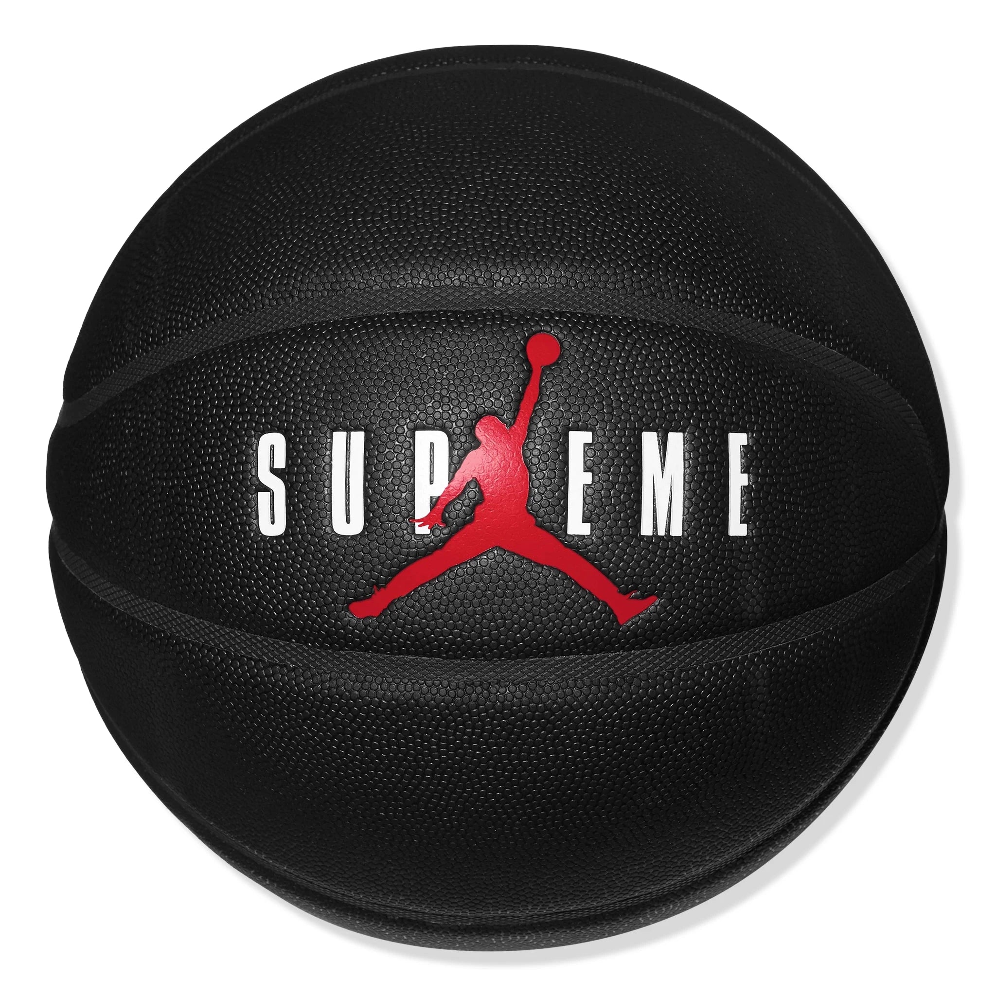 Front view of Supreme x Jordan Black Basketball