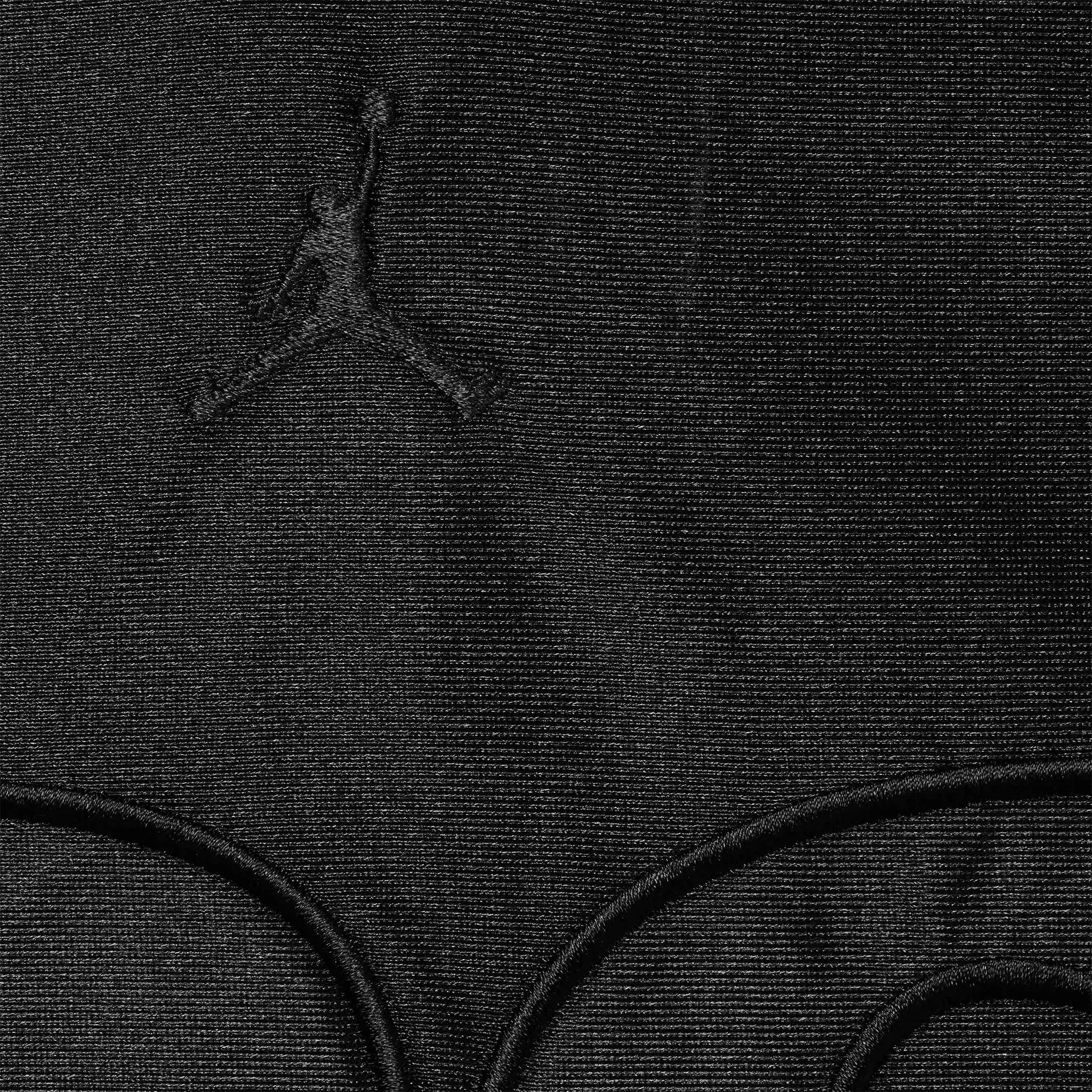 Detail view of Supreme x Jordan Warm Up Black Jersey HF0834-010 | FW24KN1 BLACK