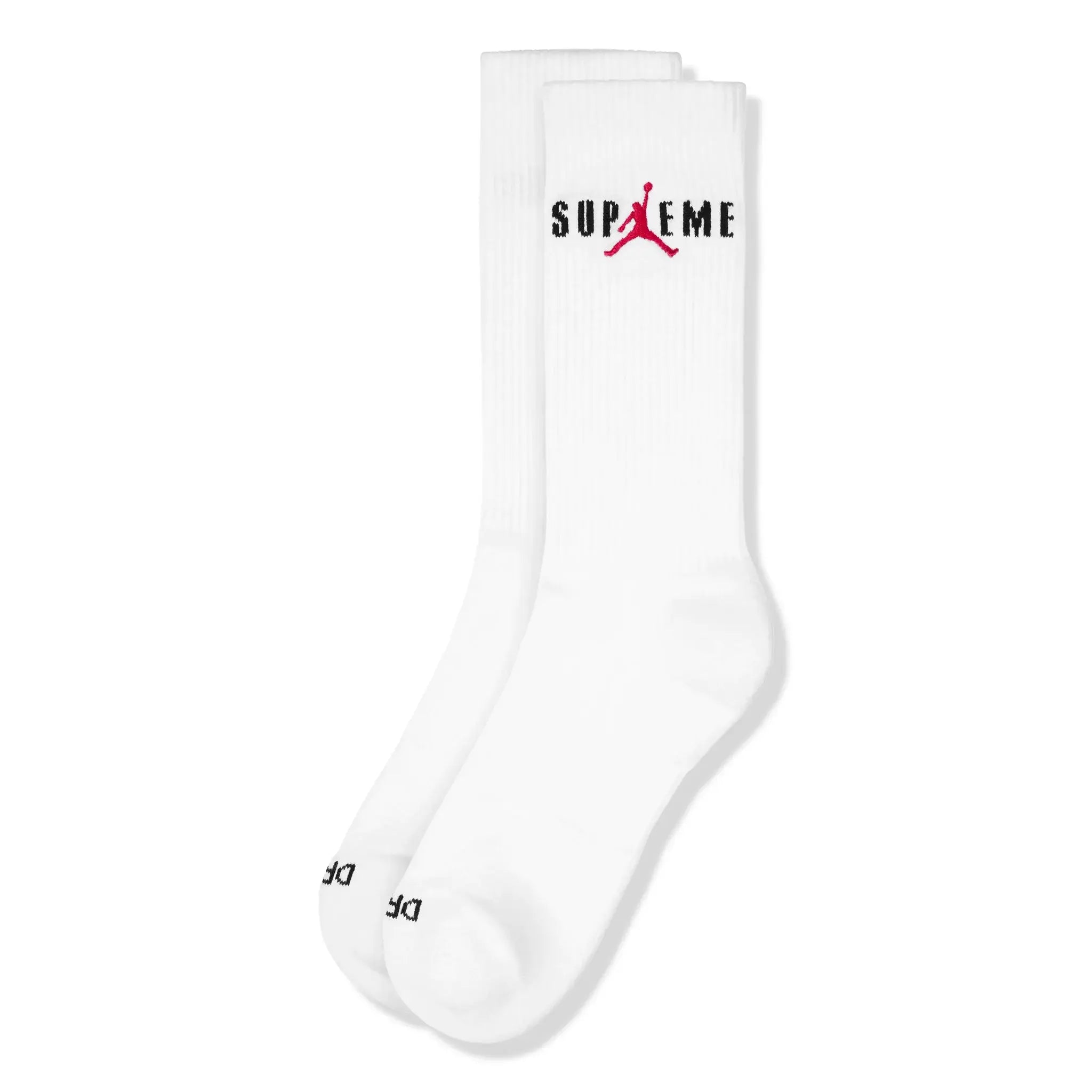 Supreme x Jordan White Crew Socks (2 Pack)