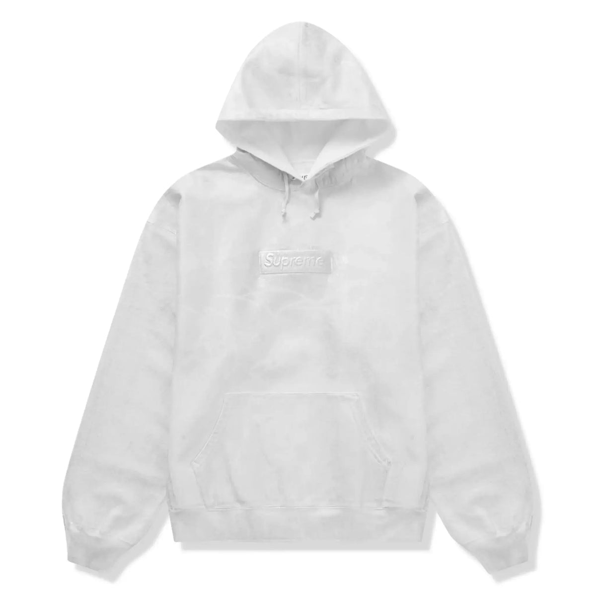 Supreme x MM6 Maison Margiela Foil Box Logo White Hoodie | SS24SW33