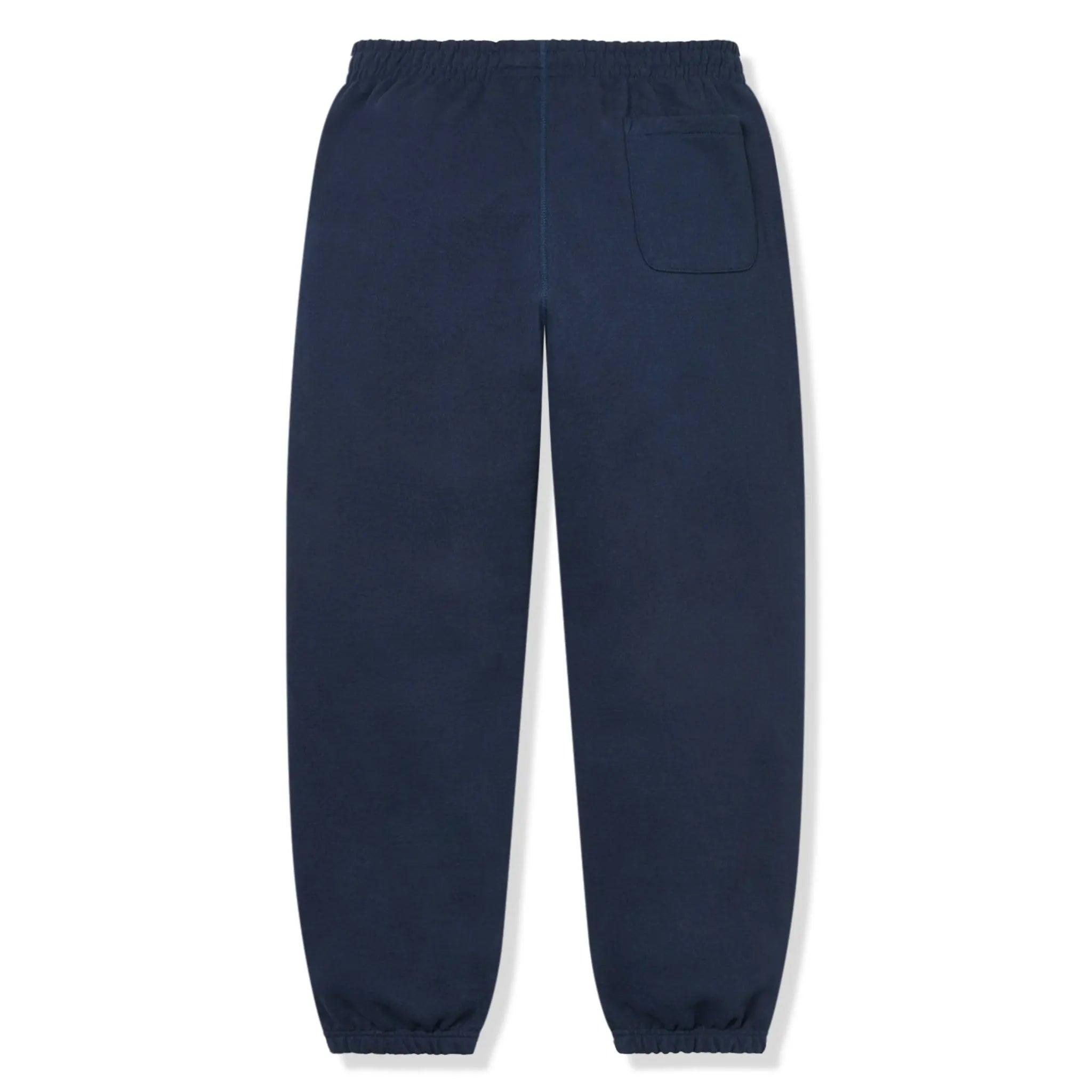 Sweatpants view of Supreme Raised Script Navy Sweatpants & Hoodie FW24T43 NAVY