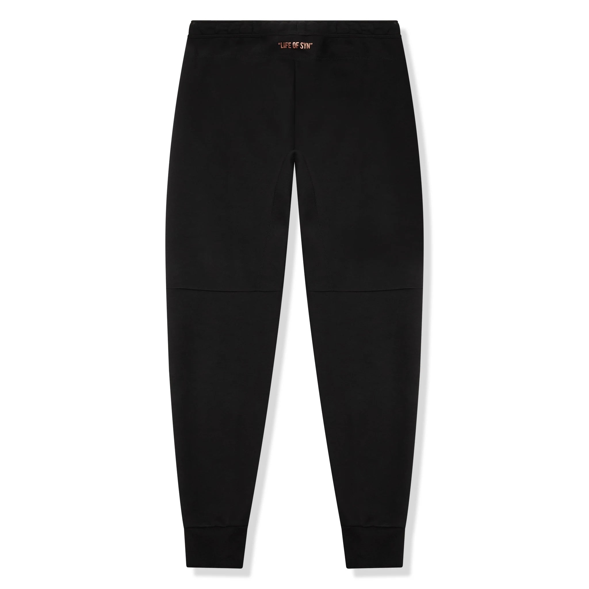 Front view of Syna World x Nike Central Cee Tech Fleece Black Sweatpants HQ3749-010