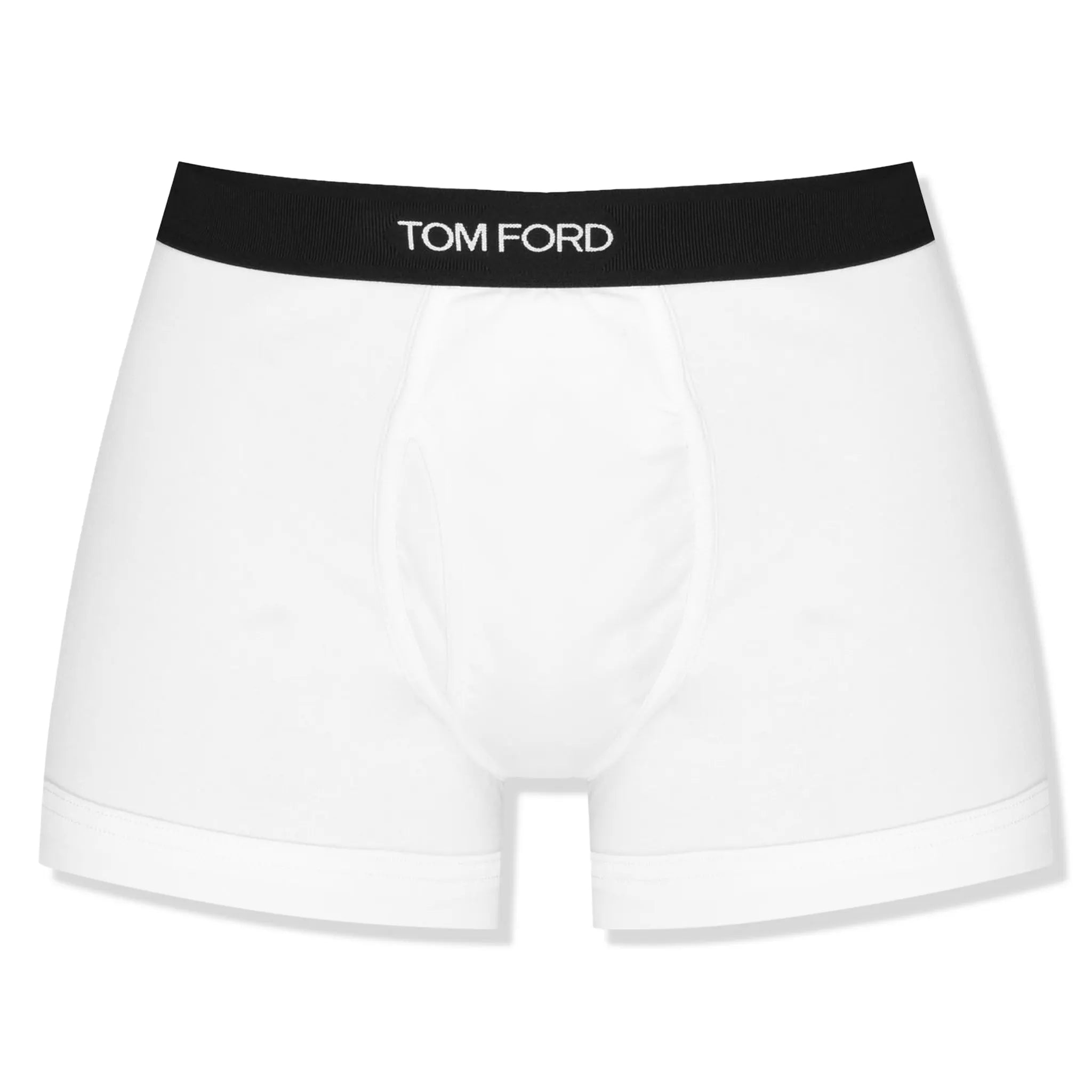 Front view of Tom Ford 2 Pack Cotton White Boxer Briefs