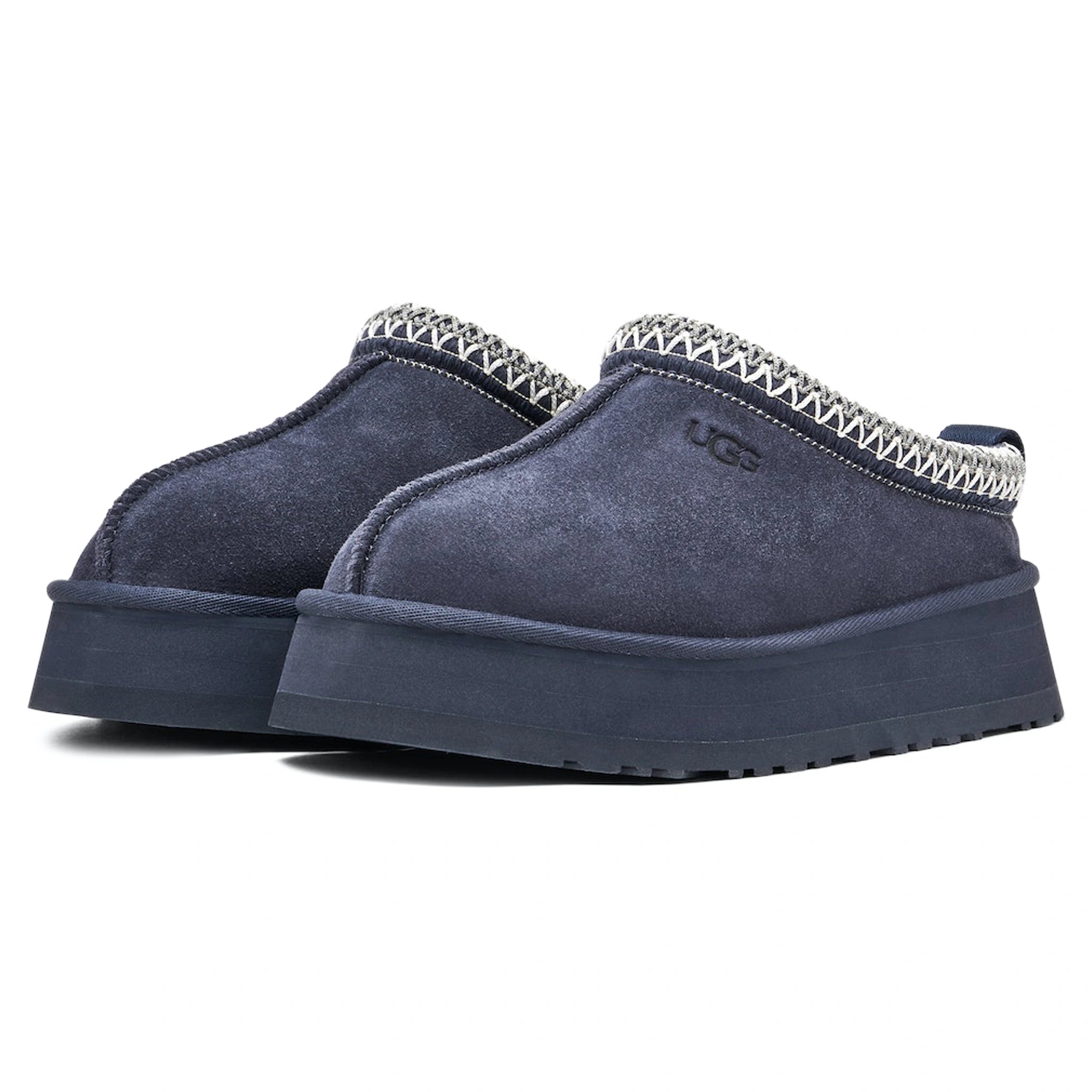 Front side view of UGG Tazz Eve Blue Slippers (W) 1122553-EVB