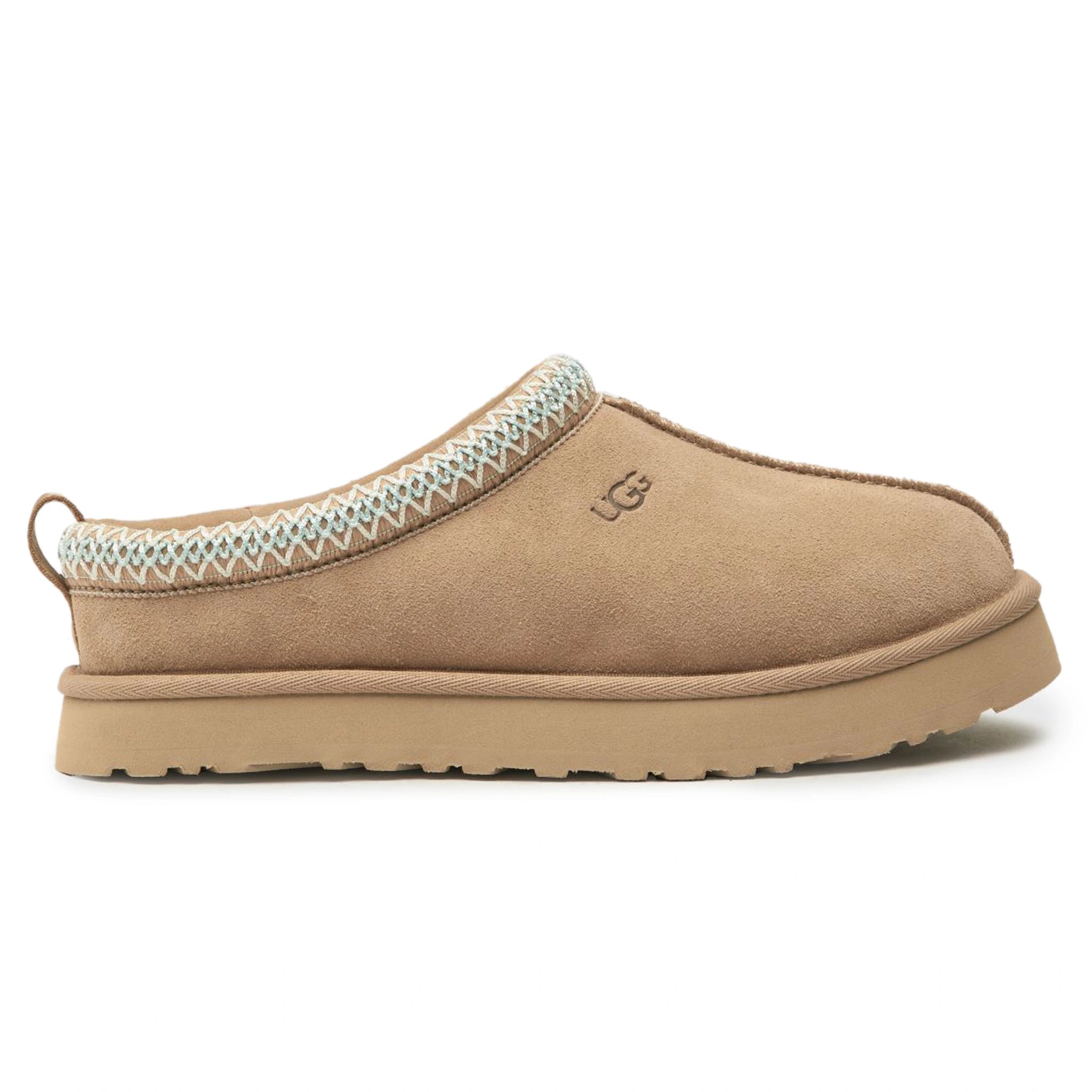 Side view of UGG Tazz Sand Kids Slippers 1143776K-SAN