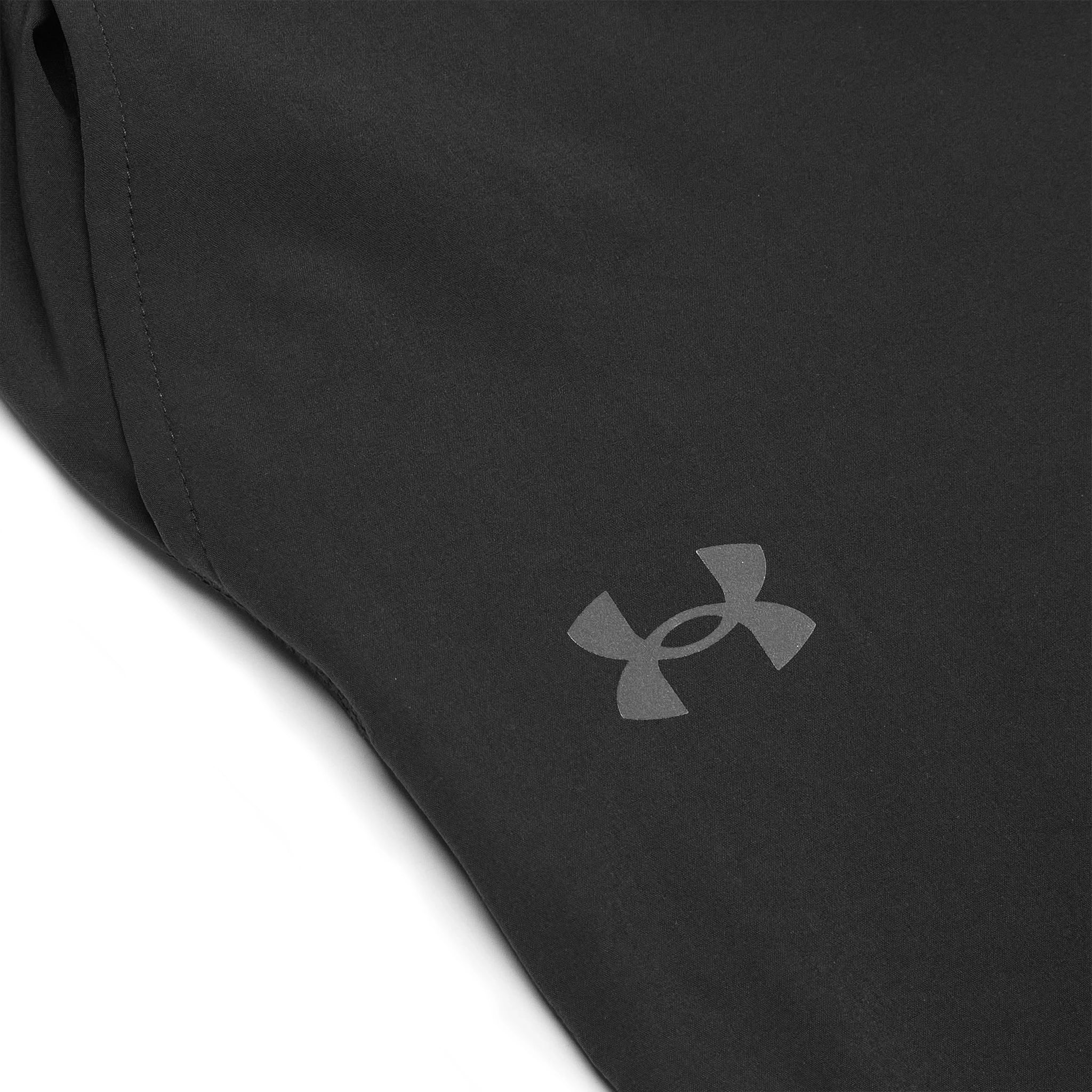 Detail view of Under Armour UA Storm Run Black Pants