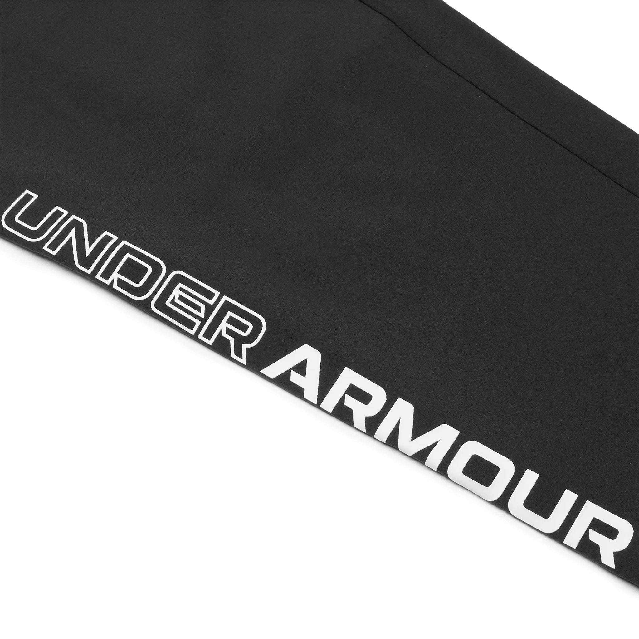 Detail view of Under Armour UA Storm Run Black Pants