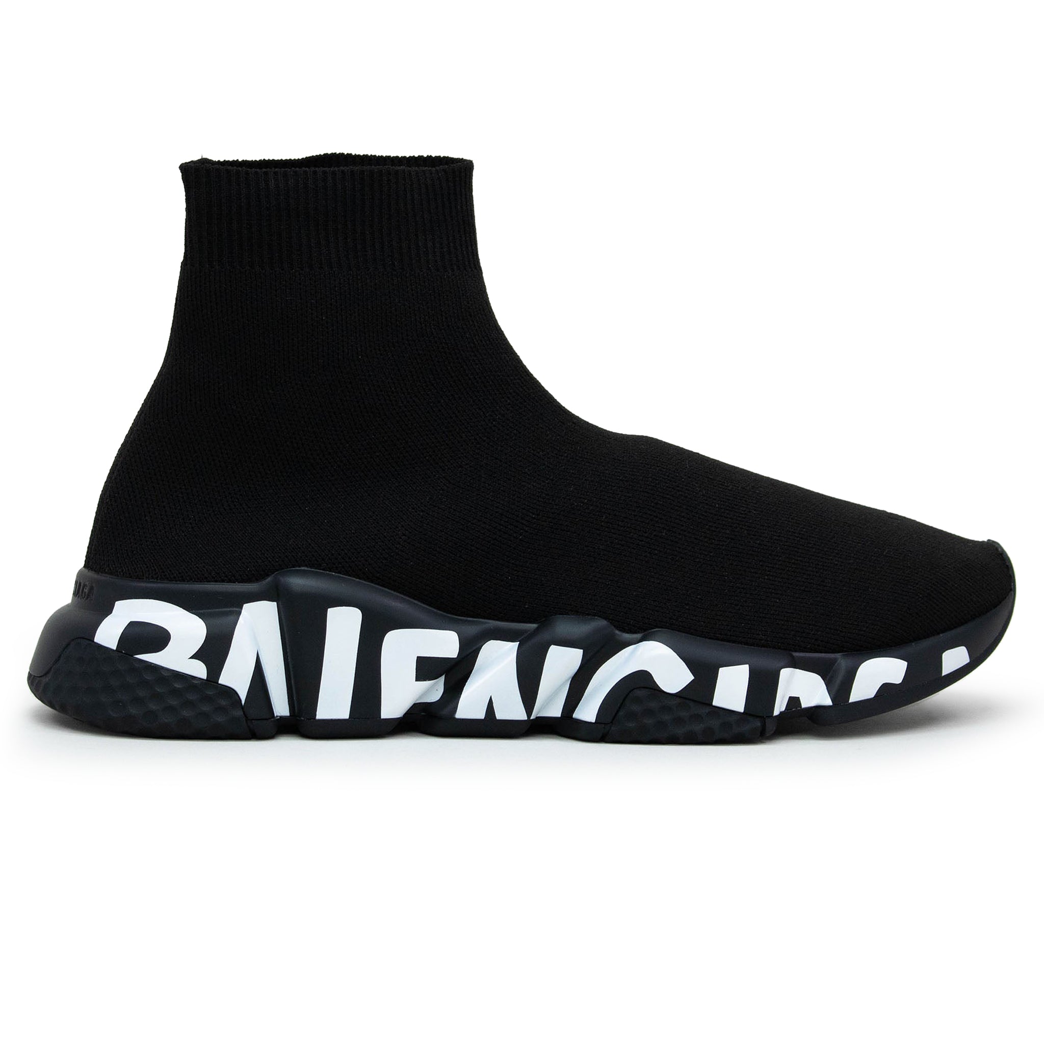 Balenciaga Speed Graffiti Sole Triple Black Sneaker – Crepslocker