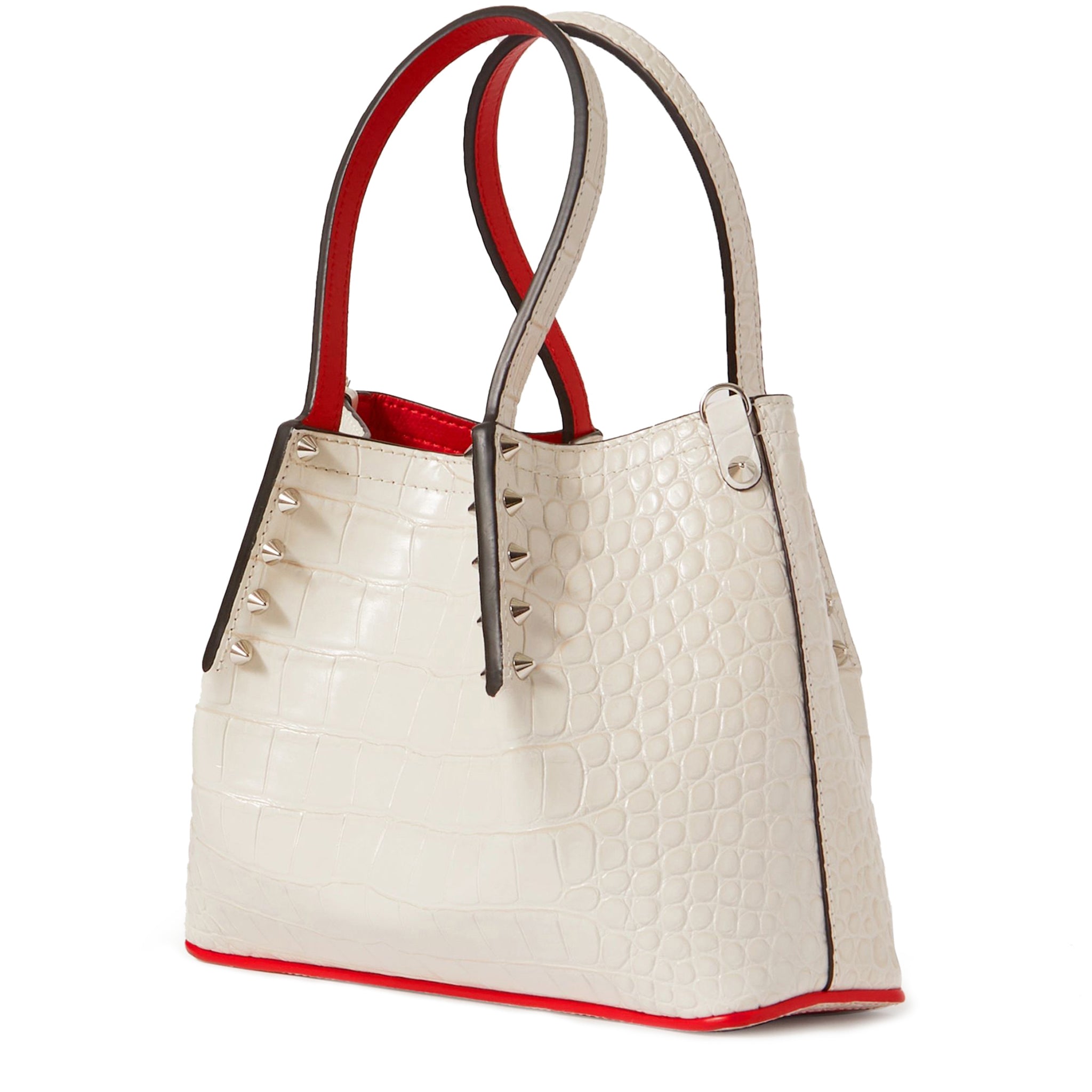 Cabarock small studded croc-effect leather tote