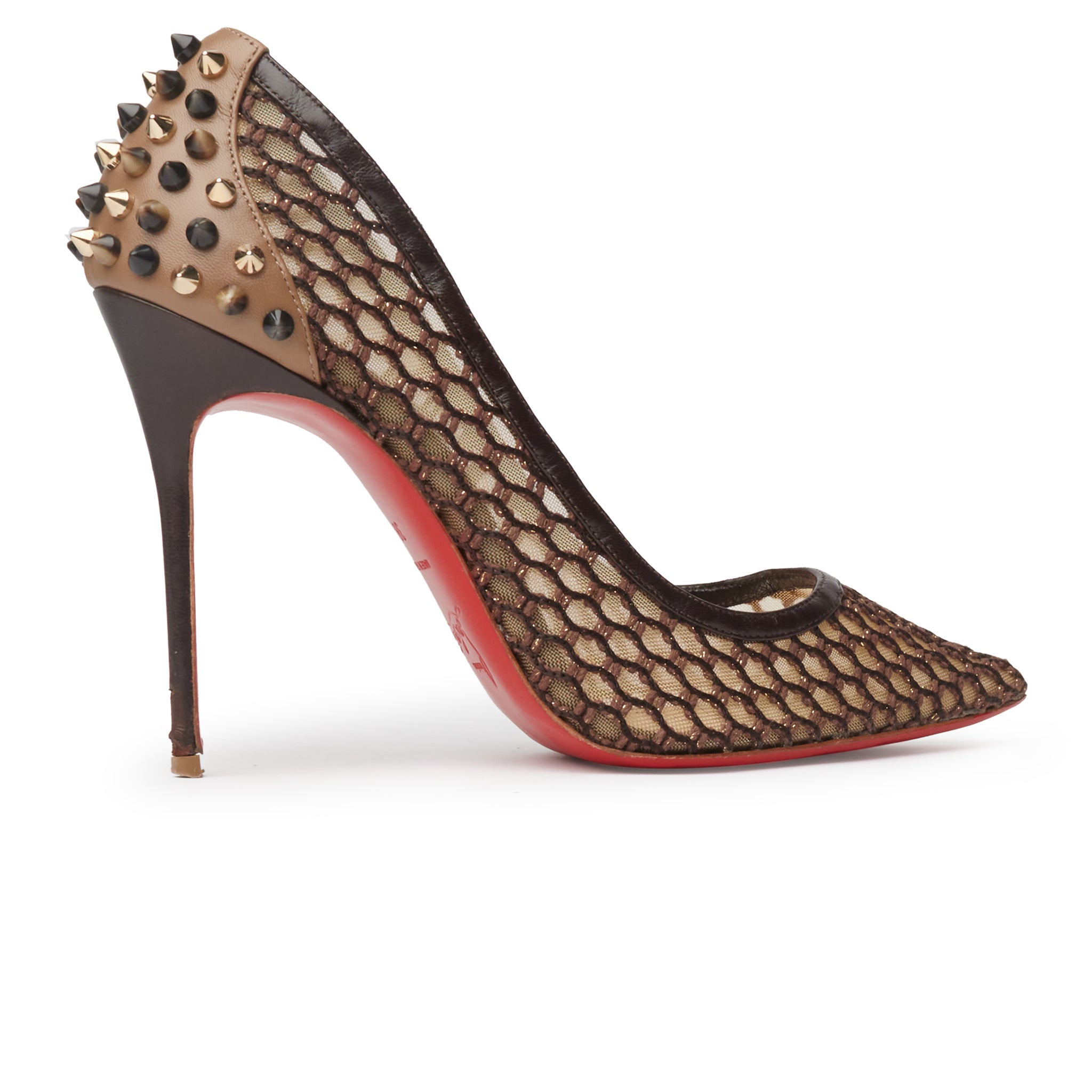 Louboutin mesh heels hotsell