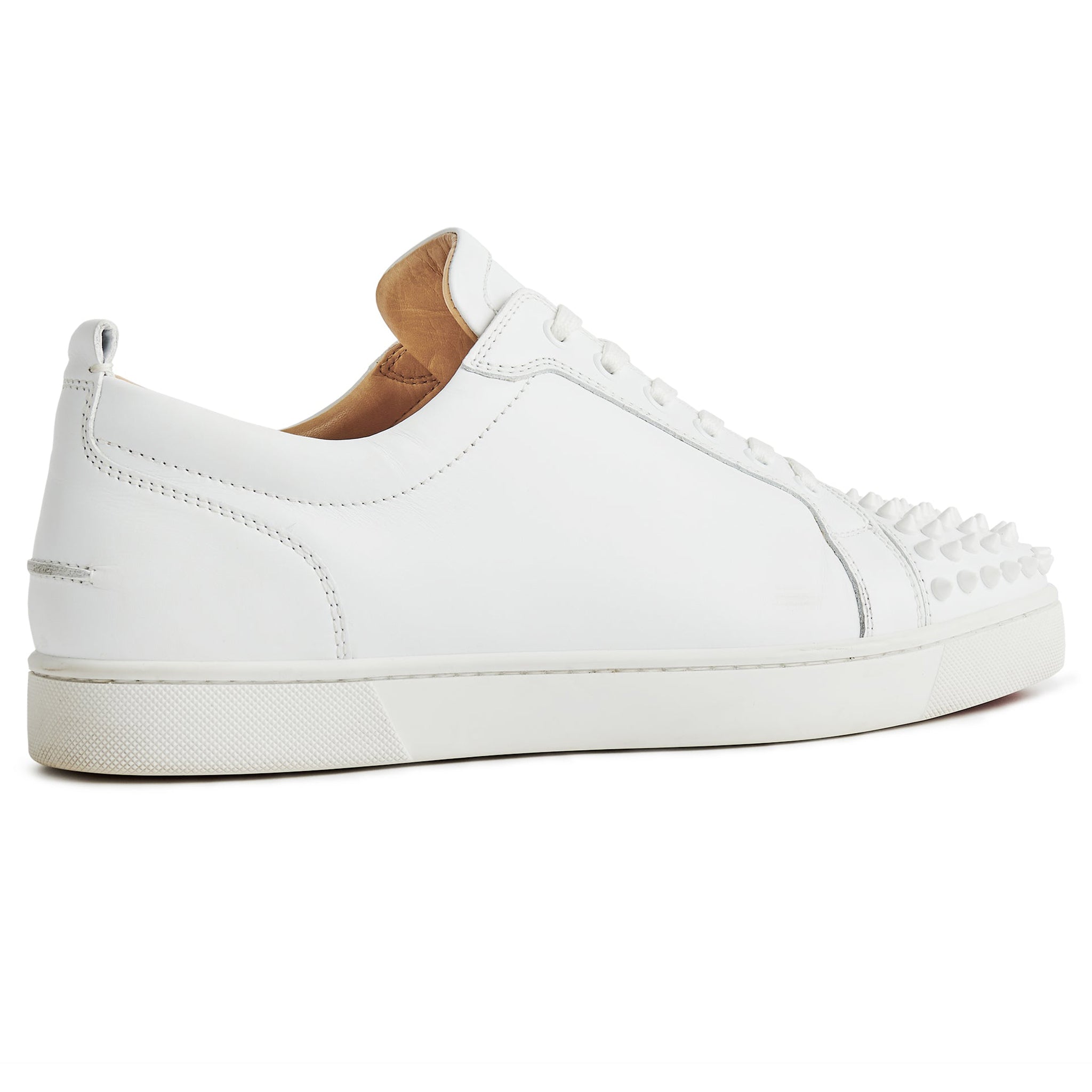 image of Christian Louboutin Louis Junior Spikes Leather White