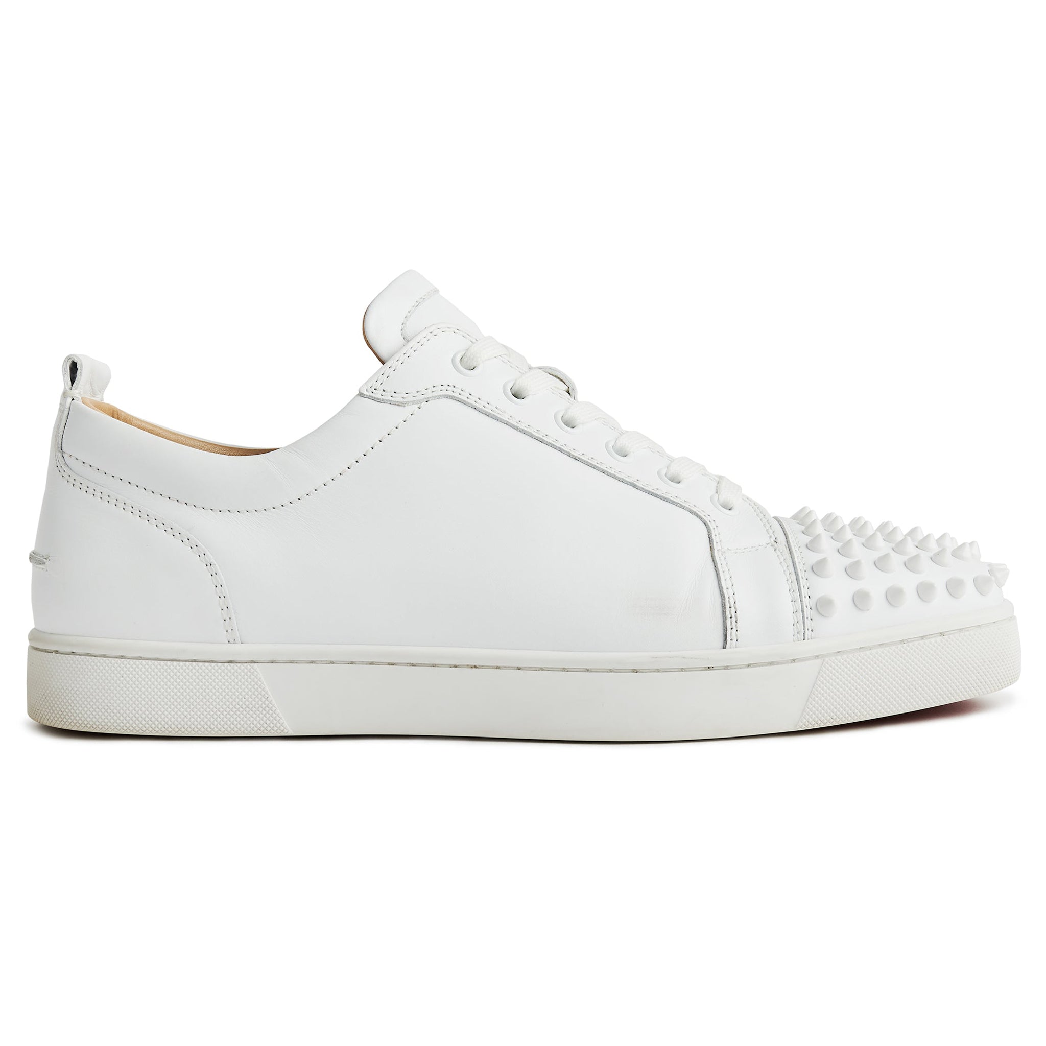 image of Christian Louboutin Louis Junior Spikes Leather White