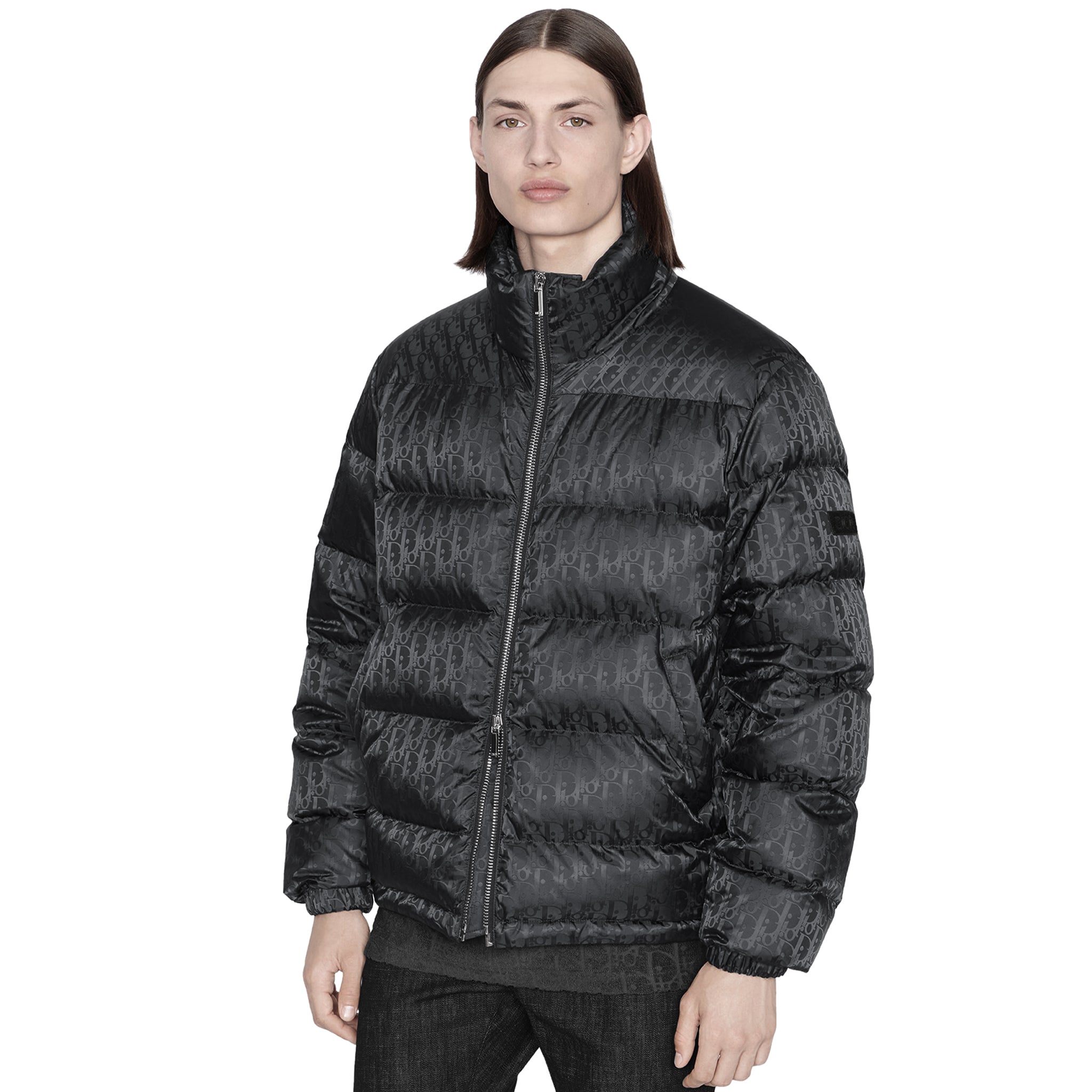 Image of Dior Oblique Blouson Black Jacket