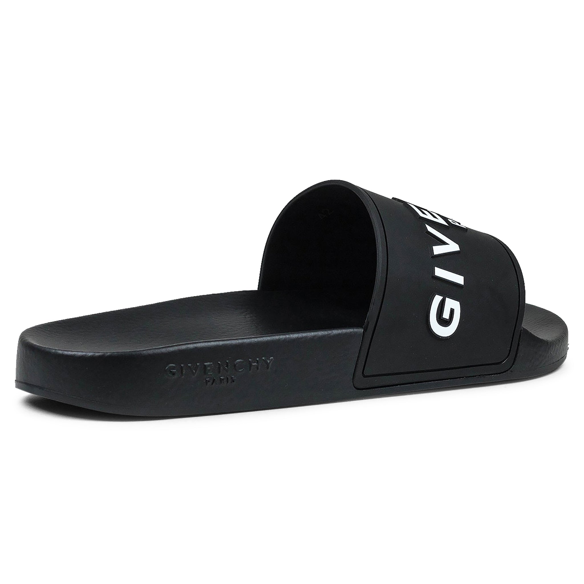 Image of Givenchy Paris 3D Black Pool Slides