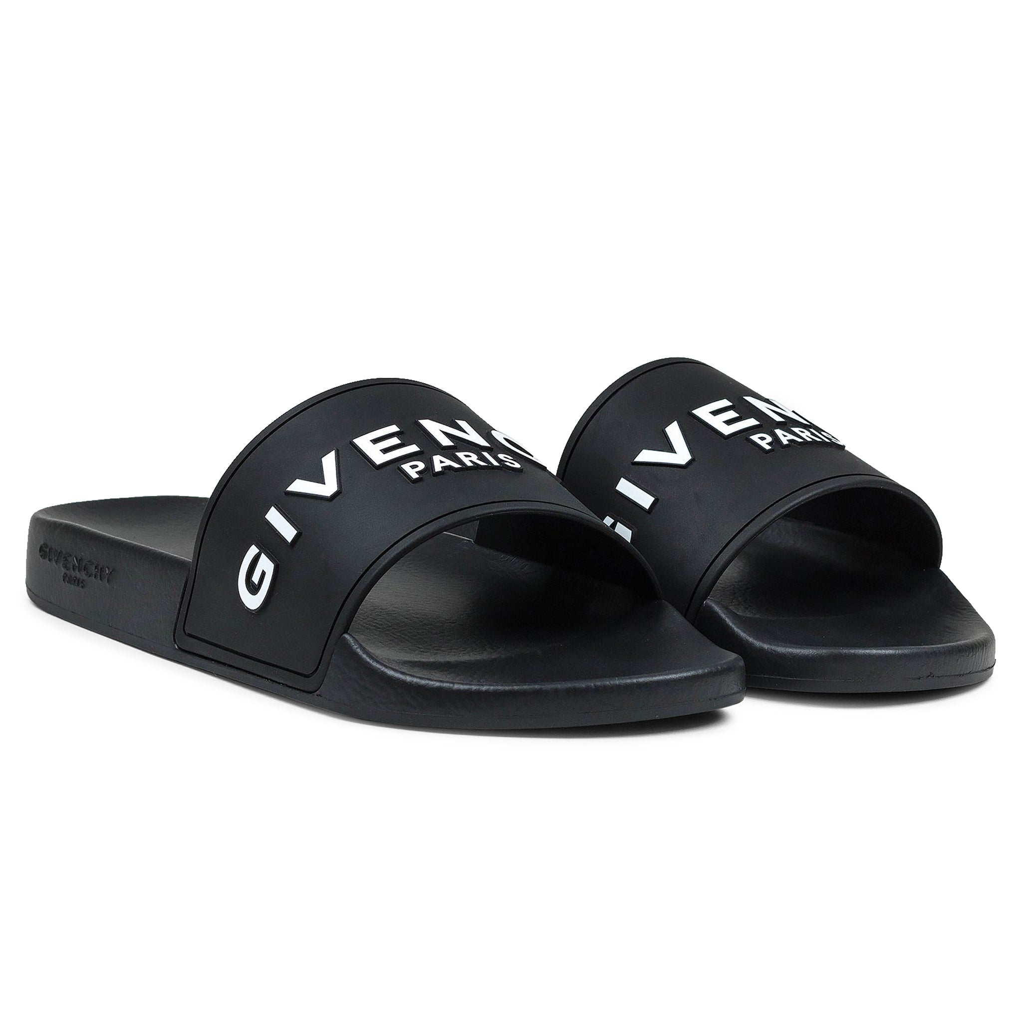 Image of Givenchy Paris 3D Black Pool Slides