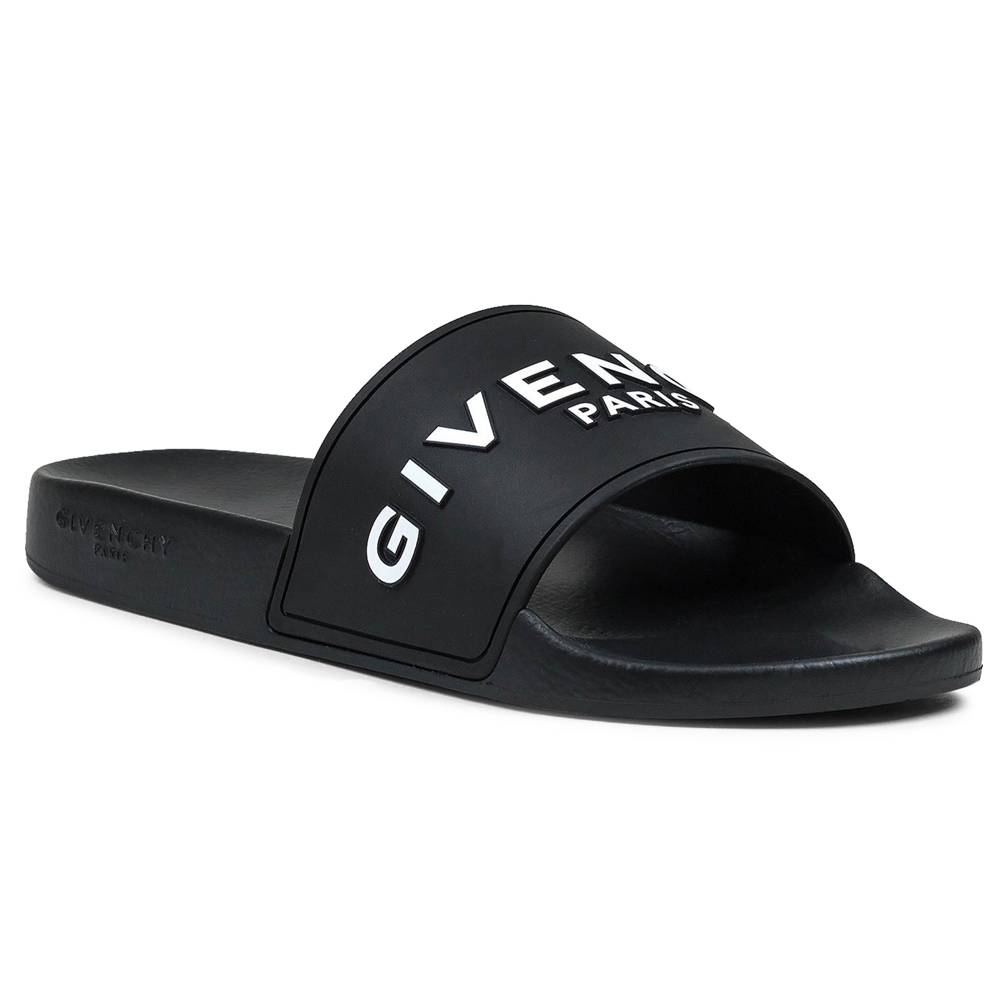 Image of Givenchy Paris 3D Black Pool Slides