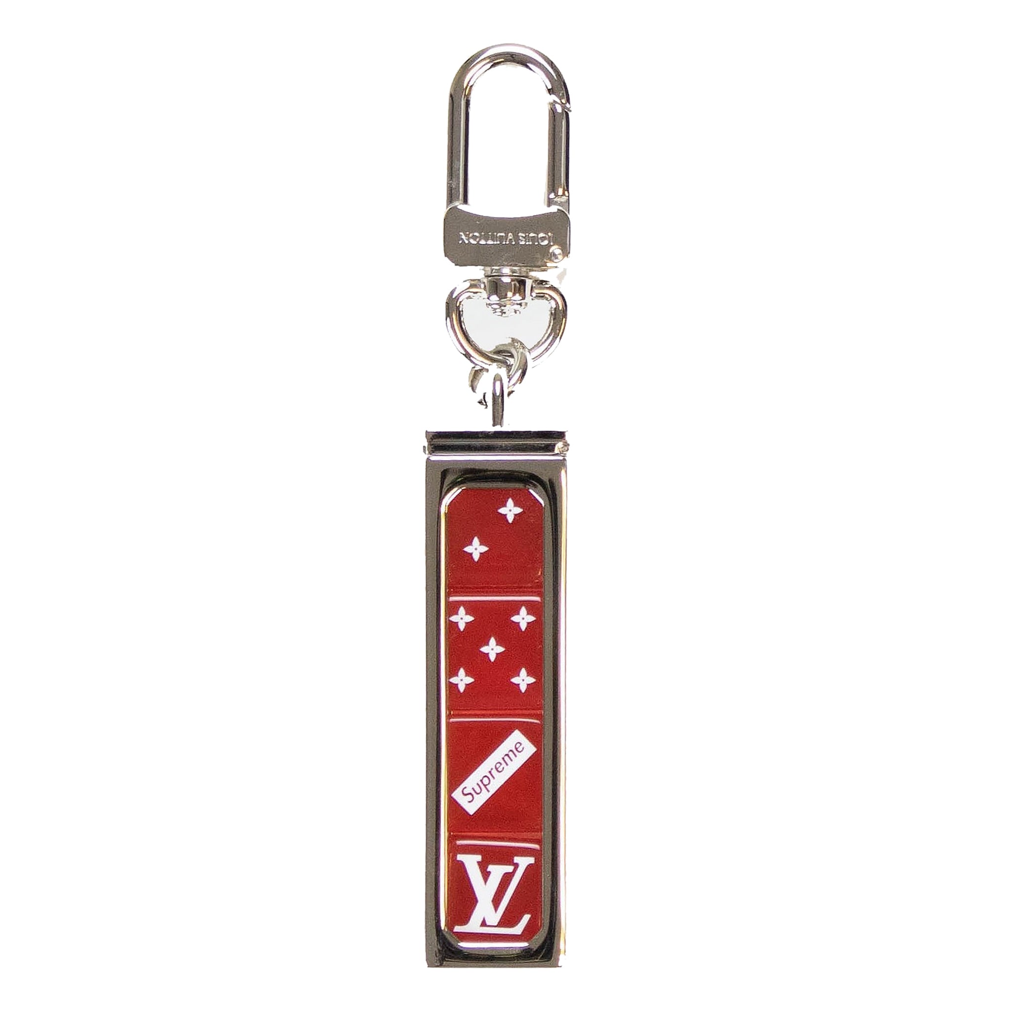 Louis Vuitton Red And Black Epi Leather Petite Malle Keychain