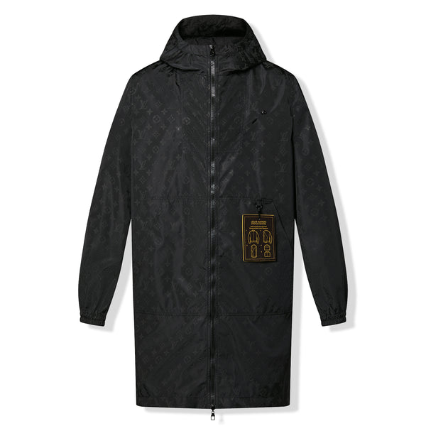 Louis Vuitton Black Embossed Monogram Bomber Jacket FR