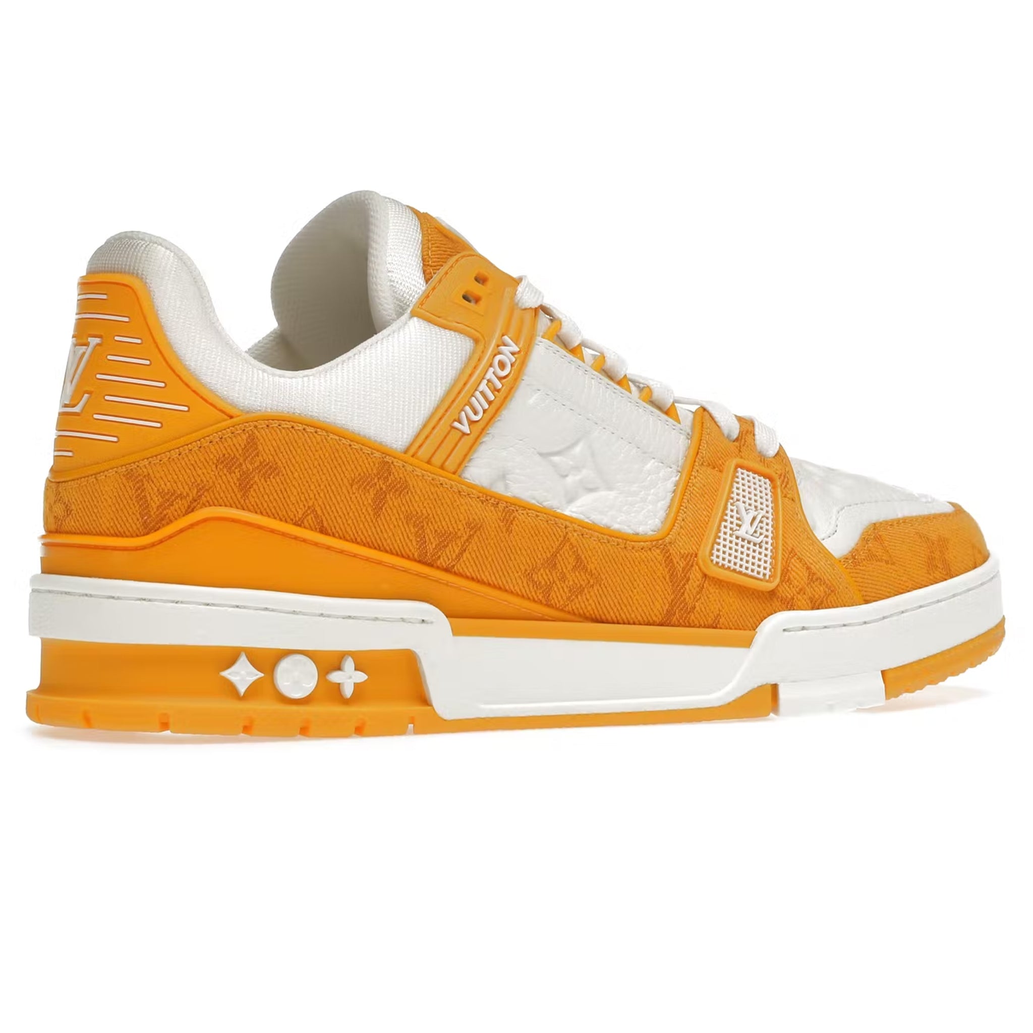 Image of Louis Vuitton LV Monogram Yellow Denim Sneaker