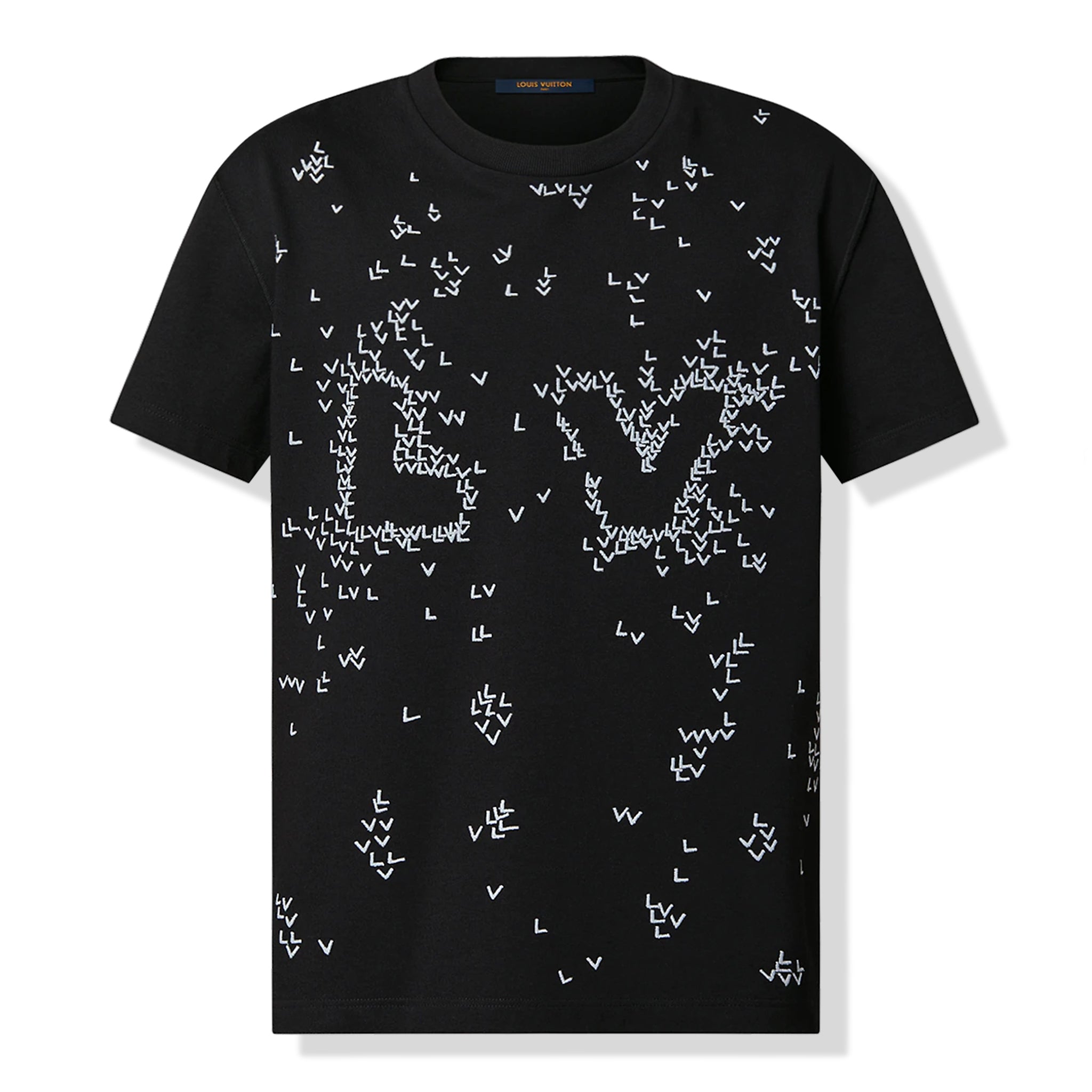 Louis Vuitton LV Spread Embroidery Black T Shirt | 1AA53Z