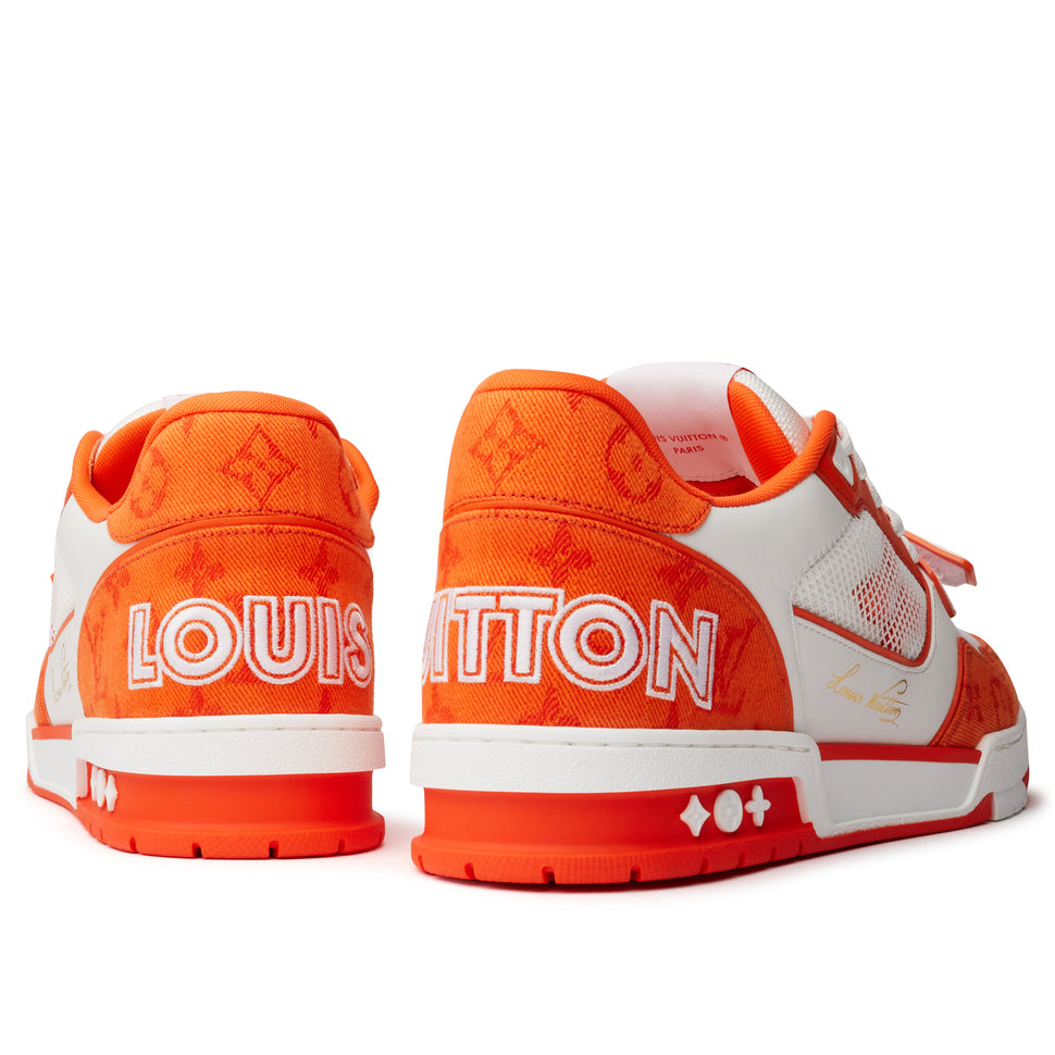 Louis Vuitton LV Trainer Sneaker Orange. Size 02.5
