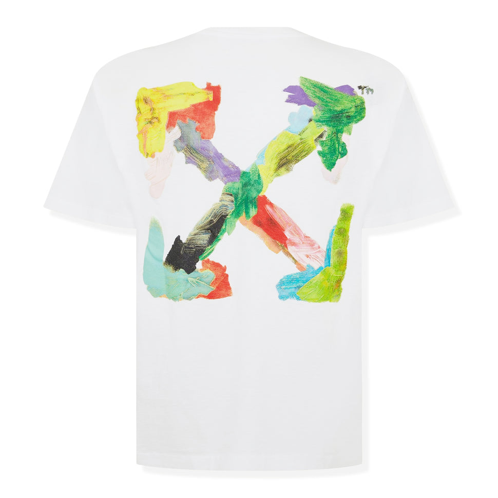 aarhon bad vibes t shirt black - Off - White Brush Arrows White T