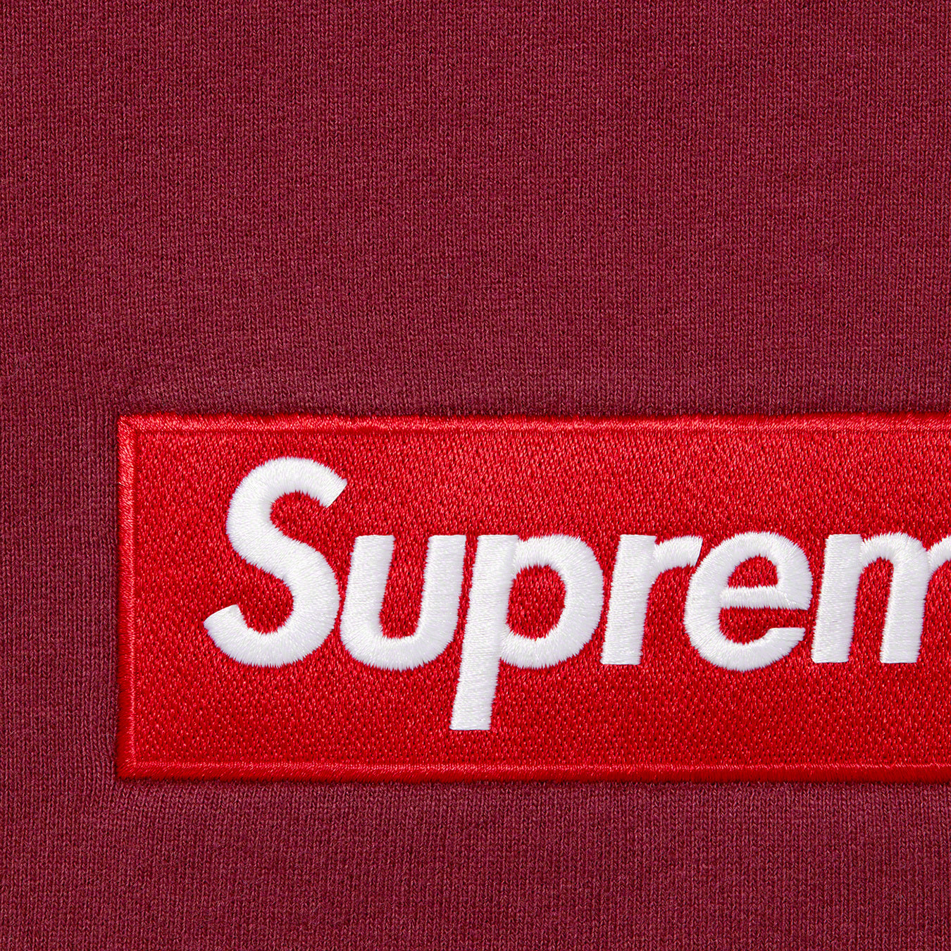 Louis Vuitton x Supreme - Authenticated Box Logo Sweatshirt - Cotton Red for Men, Never Worn