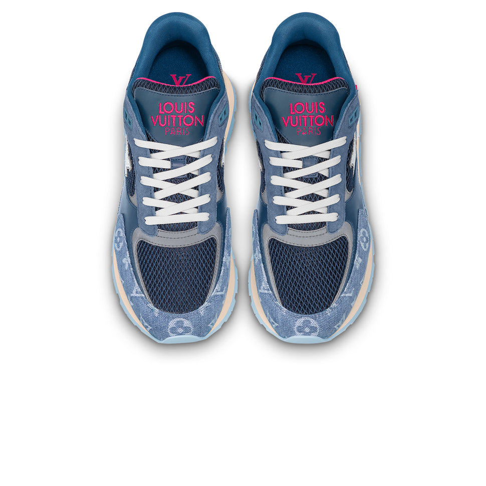 Louis Vuitton Damier Black Run Away sneakers mesh Size UK8.5. US 10.5 shoes  Nice