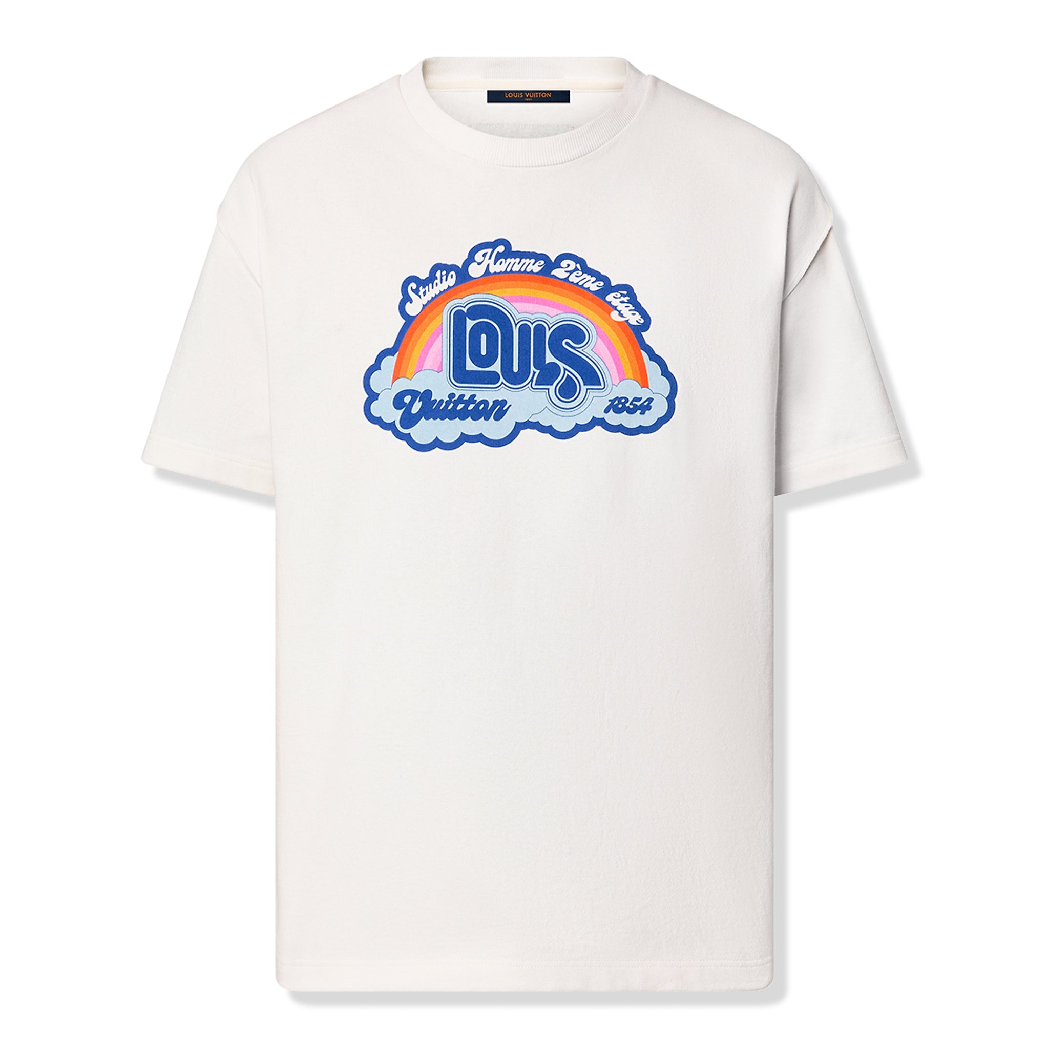 LOUIS VUITTON Monogram Gradient Logo Full Print Short Sleeve Blue