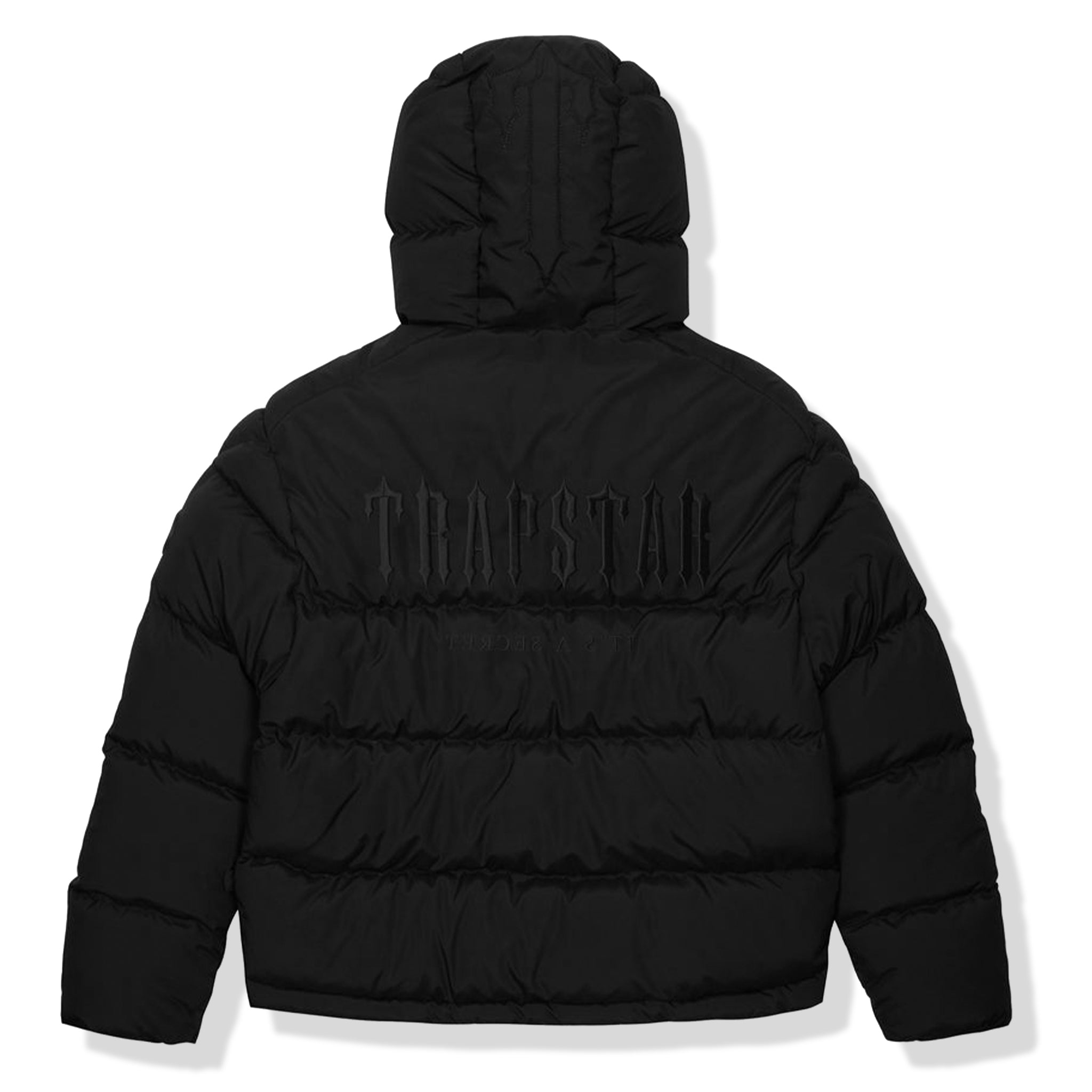 Image of Trapstar Decoded 2.0 Blackout Edition Hooded Puffer Jacket